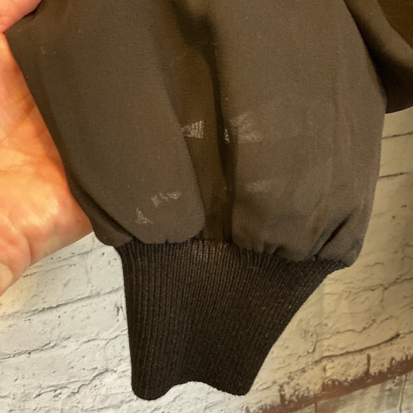 Adrianna Papell NWT Funnel Neck Sweater long sheer sleeves XS office workwear - Picture 8 of 16